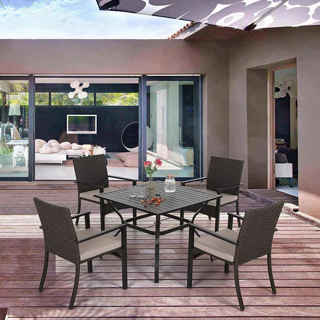 Home Horizon | 5 Piece Garden Dining Seta