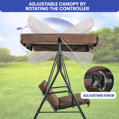 Home Horizon | 3 Person Hanging Porch Swing Chair
