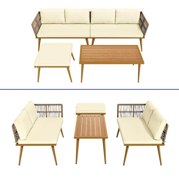 Home Horizon | 4 Piece Outdoor Bistro Furniture Set