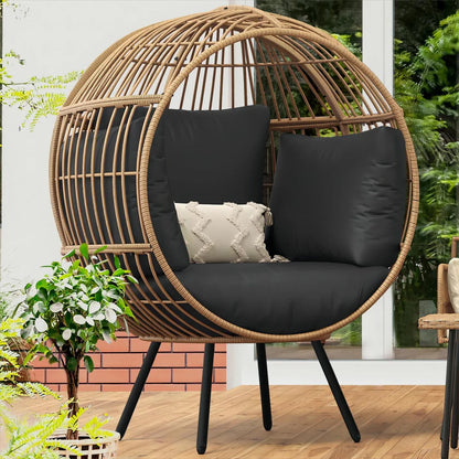 Home Horizon | Patio Cushioned Egg Chair