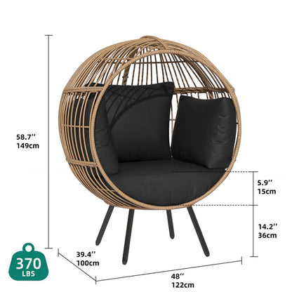 Home Horizon | Patio Cushioned Egg Chair