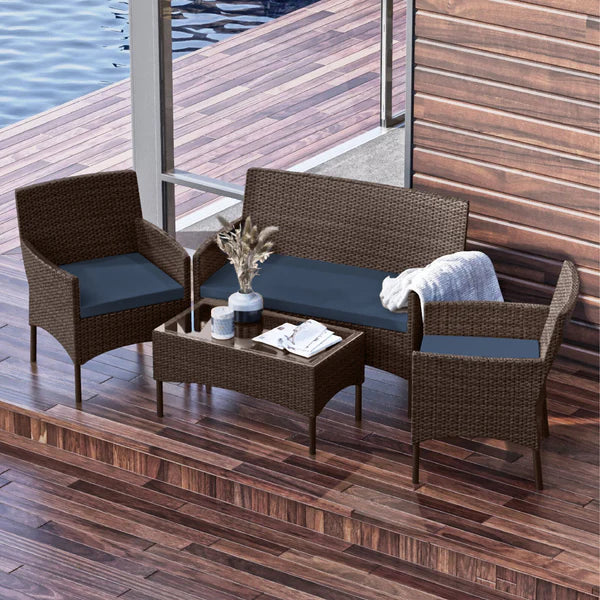 Home Horizon | 4 Piece Garden Patio Furniture Set Pr48